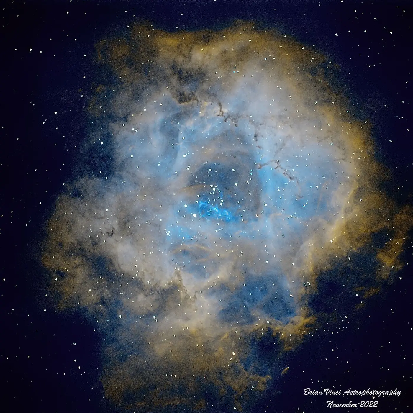 The Rosette Nebula captured by Brian Vinci